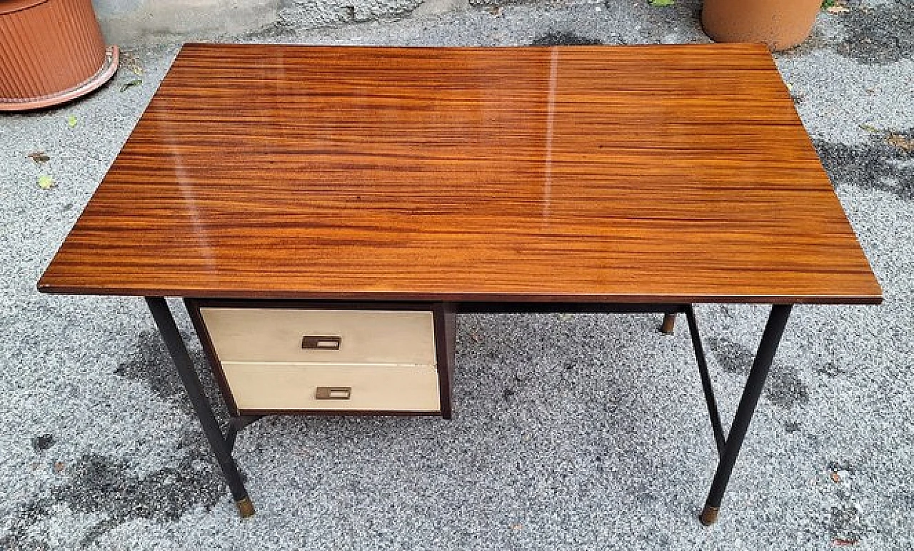 Rosewood desk by Luigi Caccia Dominioni for Azucena, 1950s 2