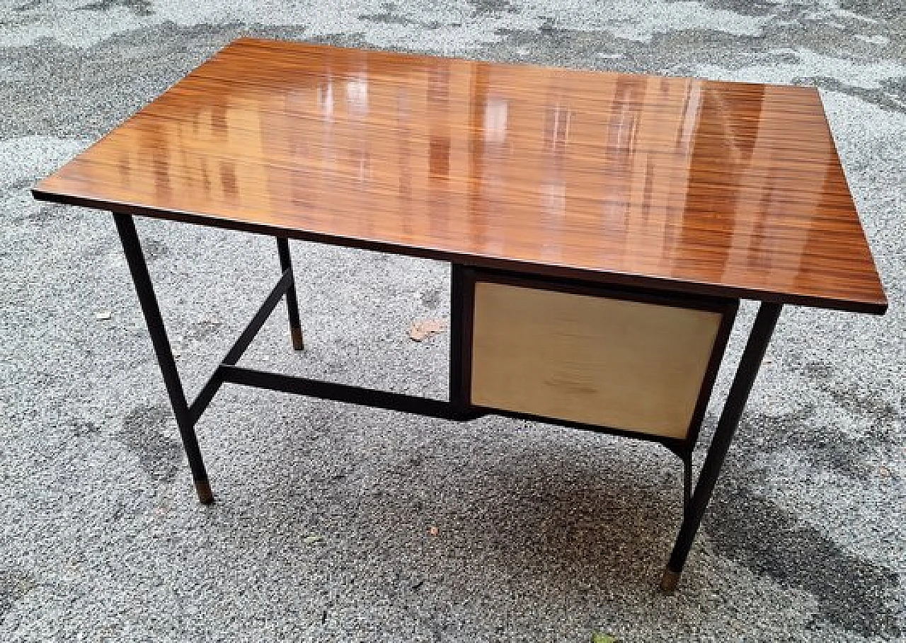 Rosewood desk by Luigi Caccia Dominioni for Azucena, 1950s 5