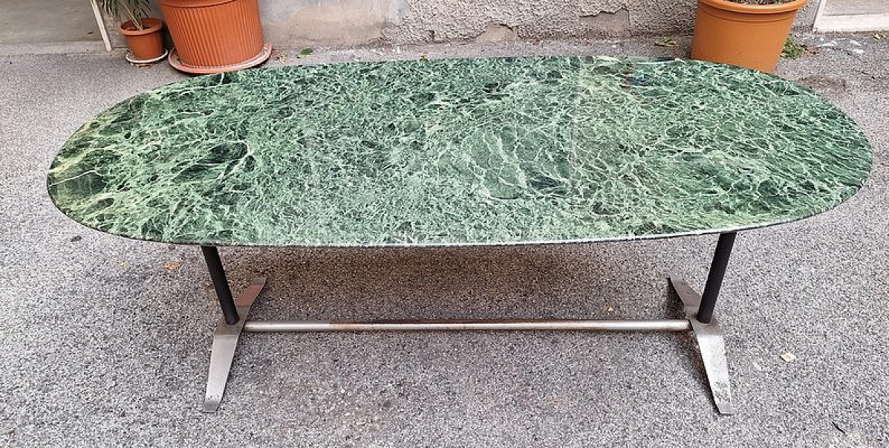 Table in green Alpi marble by G. Ponti and A. Rosselli for Rima, 1950s 1