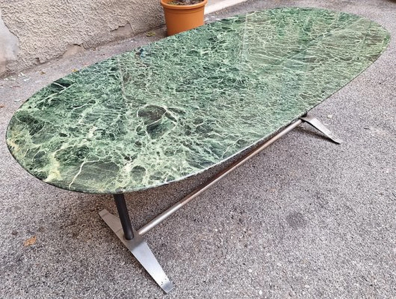 Table in green Alpi marble by G. Ponti and A. Rosselli for Rima, 1950s 2