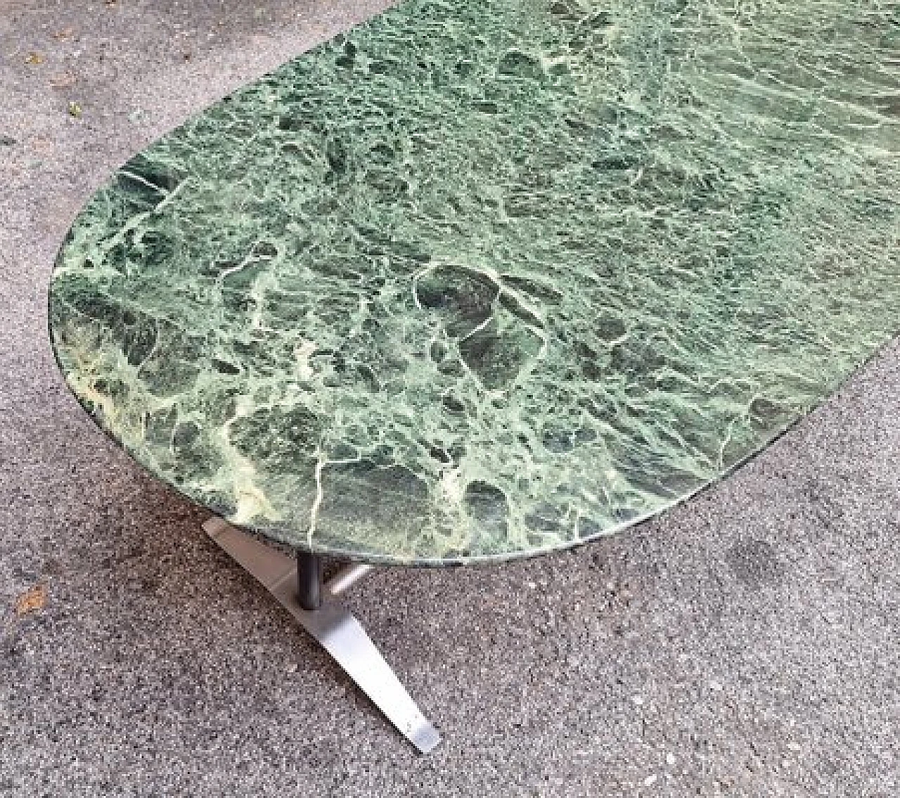 Table in green Alpi marble by G. Ponti and A. Rosselli for Rima, 1950s 4