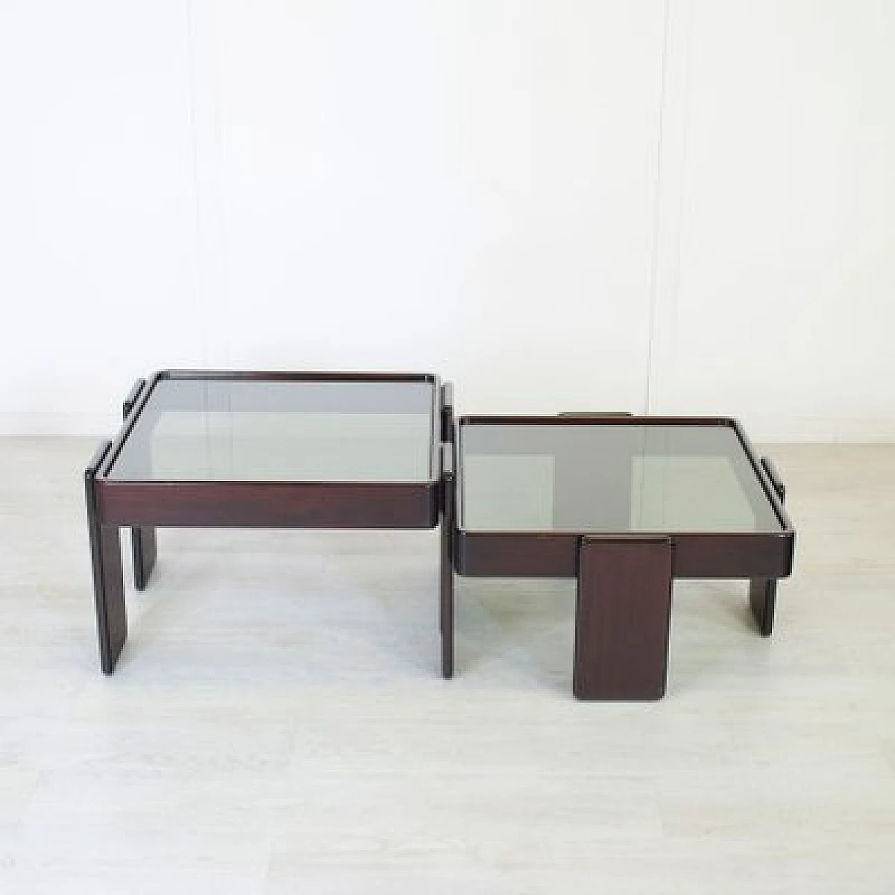 Pair of nesting coffee tables by G. Frattini for Cassina, 1960s 5