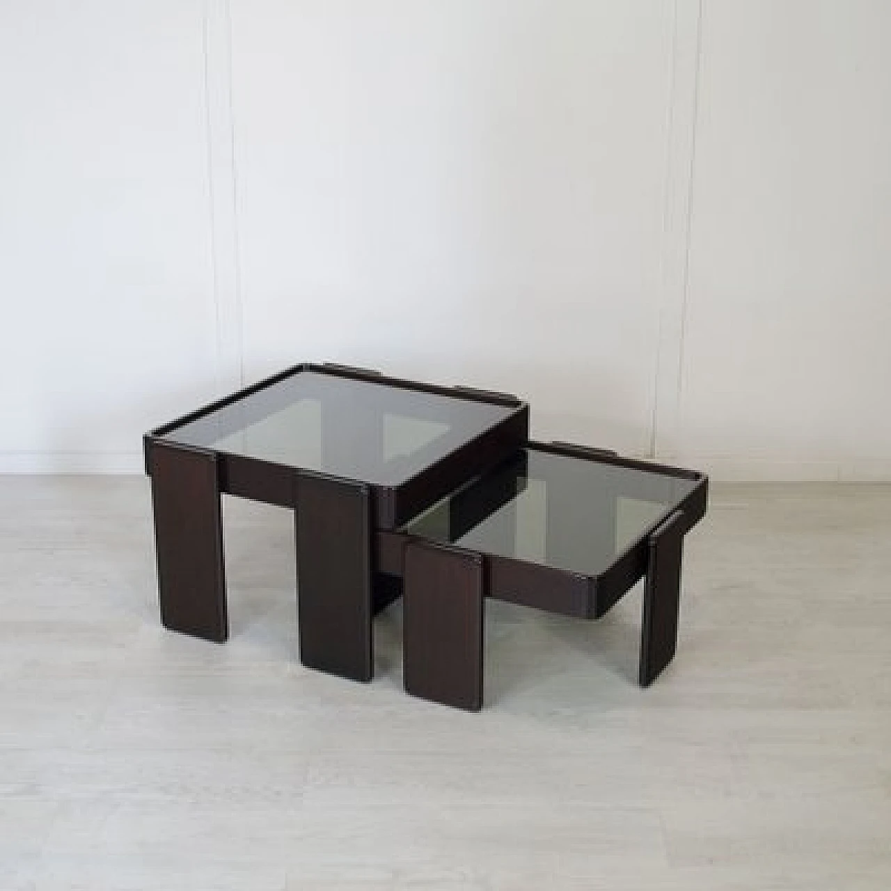 Pair of nesting coffee tables by G. Frattini for Cassina, 1960s 8