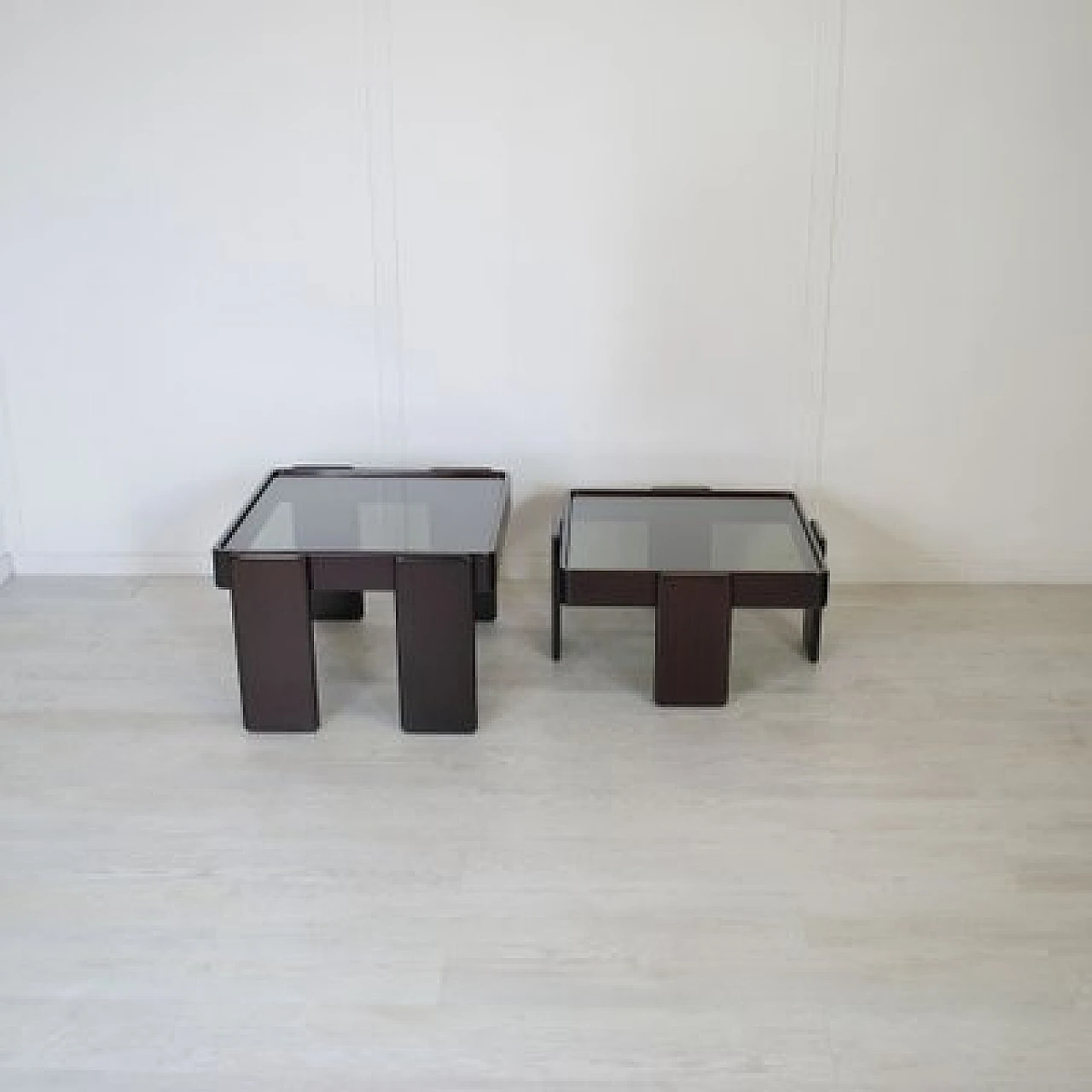 Pair of nesting coffee tables by G. Frattini for Cassina, 1960s 9