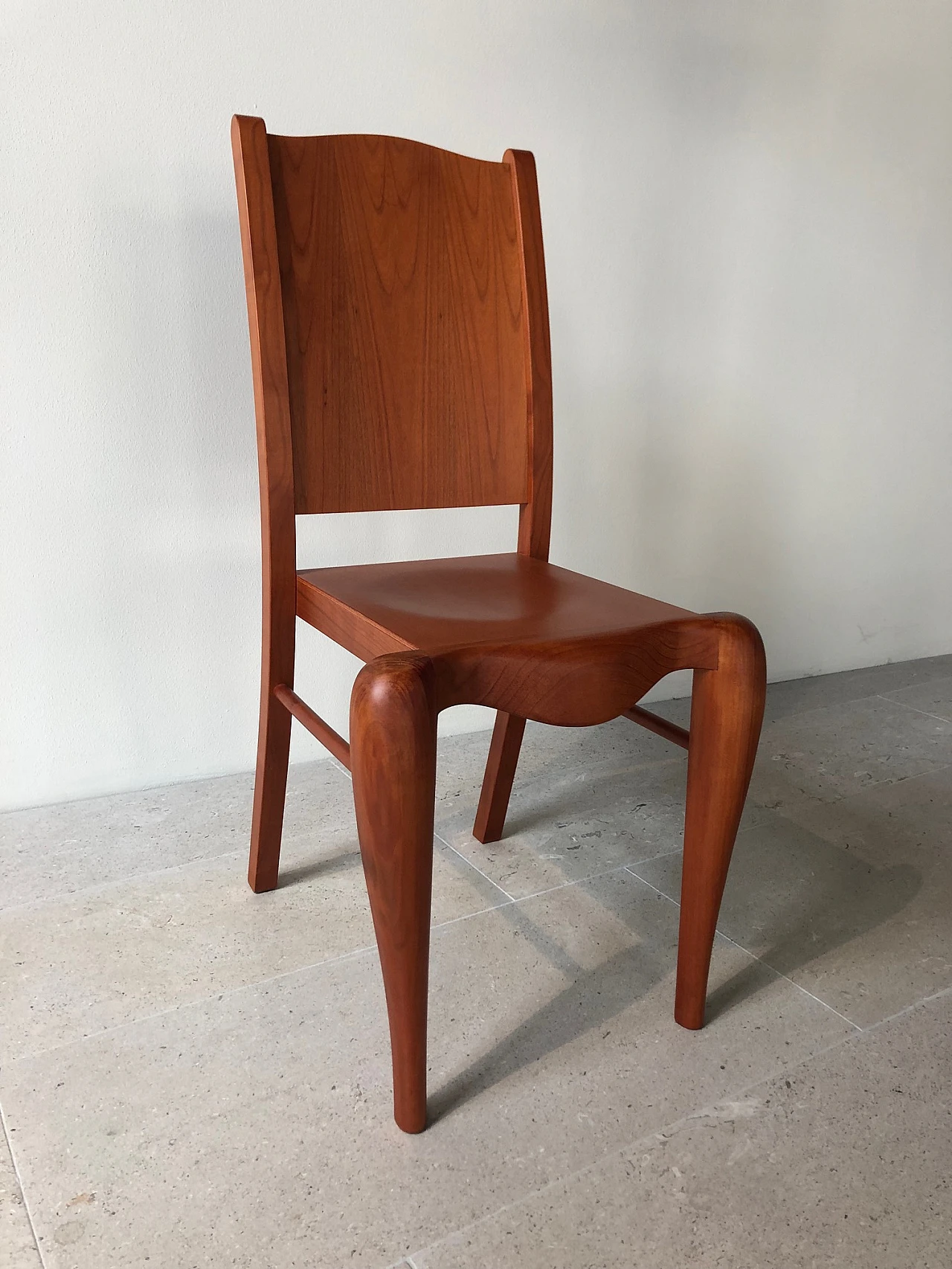 Pair of Placide of Wood chairs by P. Starck for Driade, 1980s 2