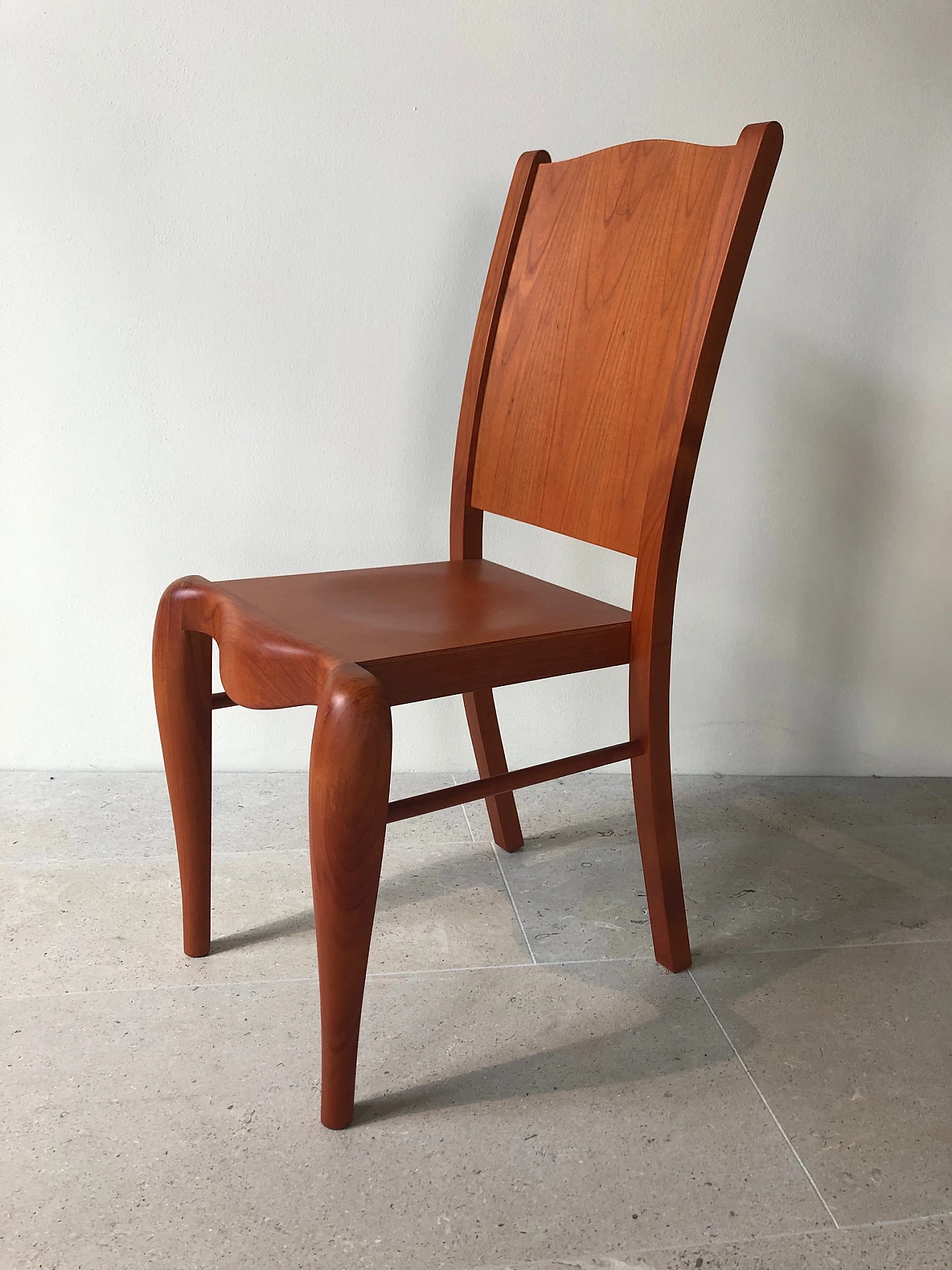 Pair of Placide of Wood chairs by P. Starck for Driade, 1980s 3