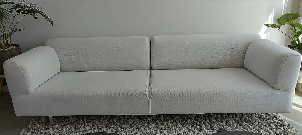 Steel and fabric MET 250 sofa by Piero Lissoni for Cassina 1