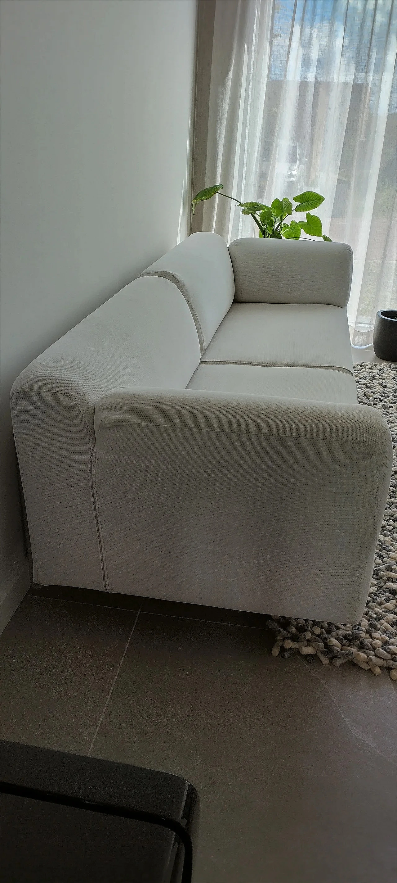 Steel and fabric MET 250 sofa by Piero Lissoni for Cassina 2