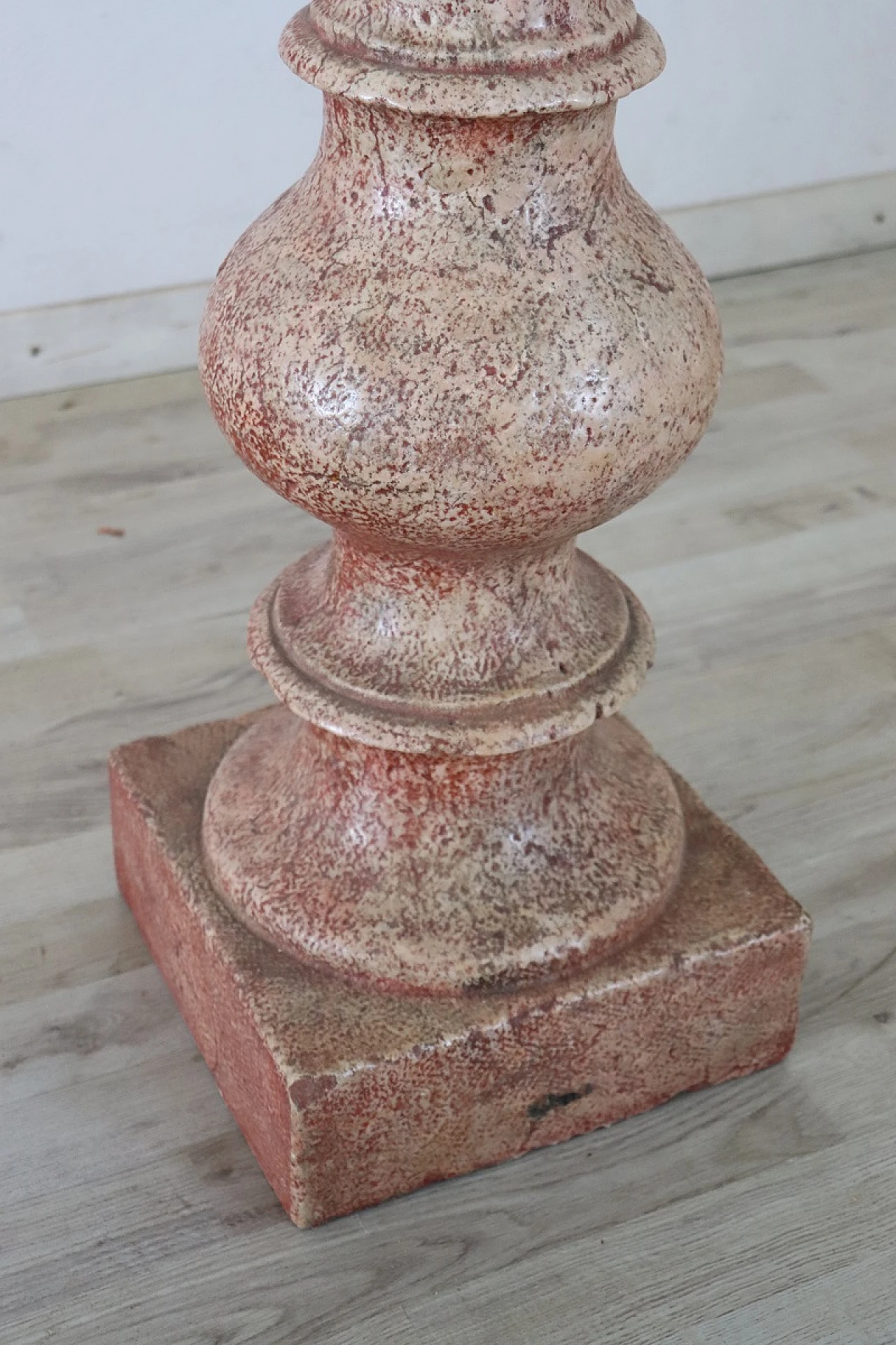 Glazed stone stoup, early 20th century 6