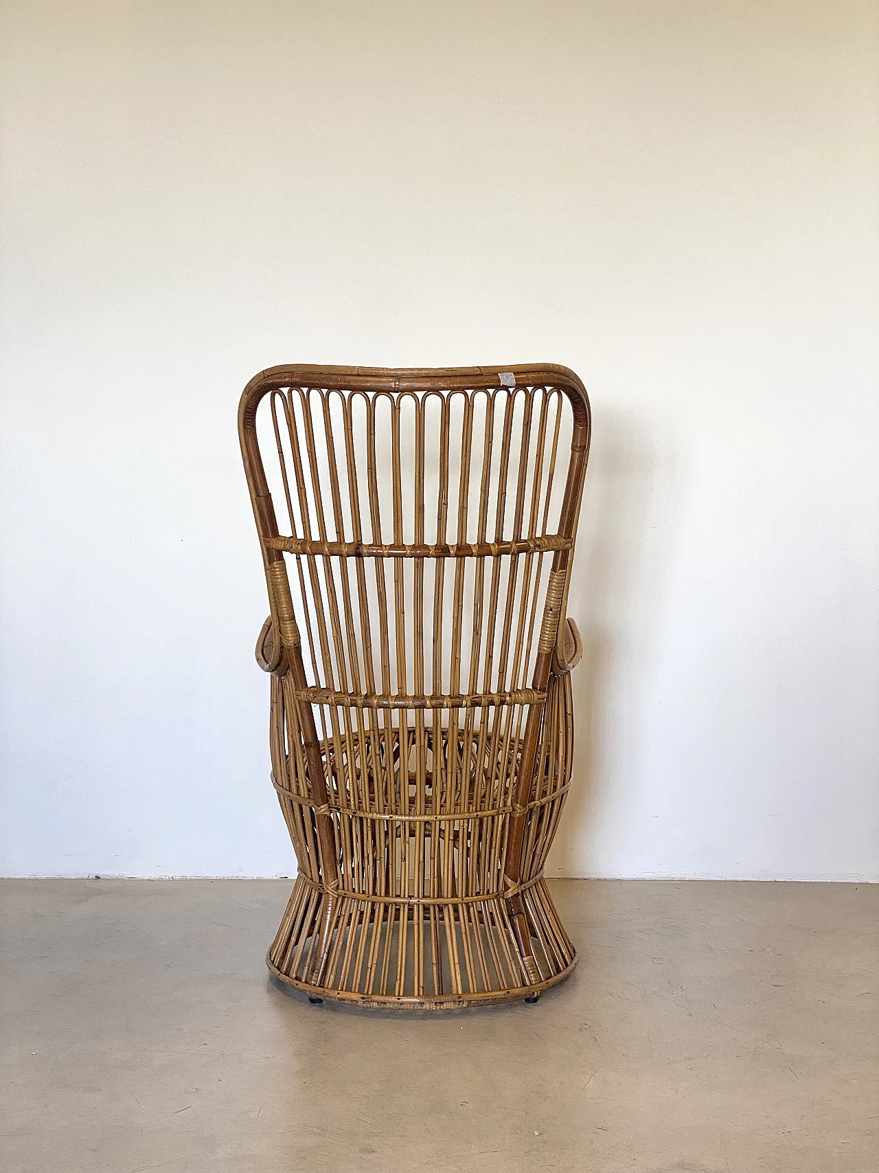 Pair of bamboo armchairs, 1970s 10