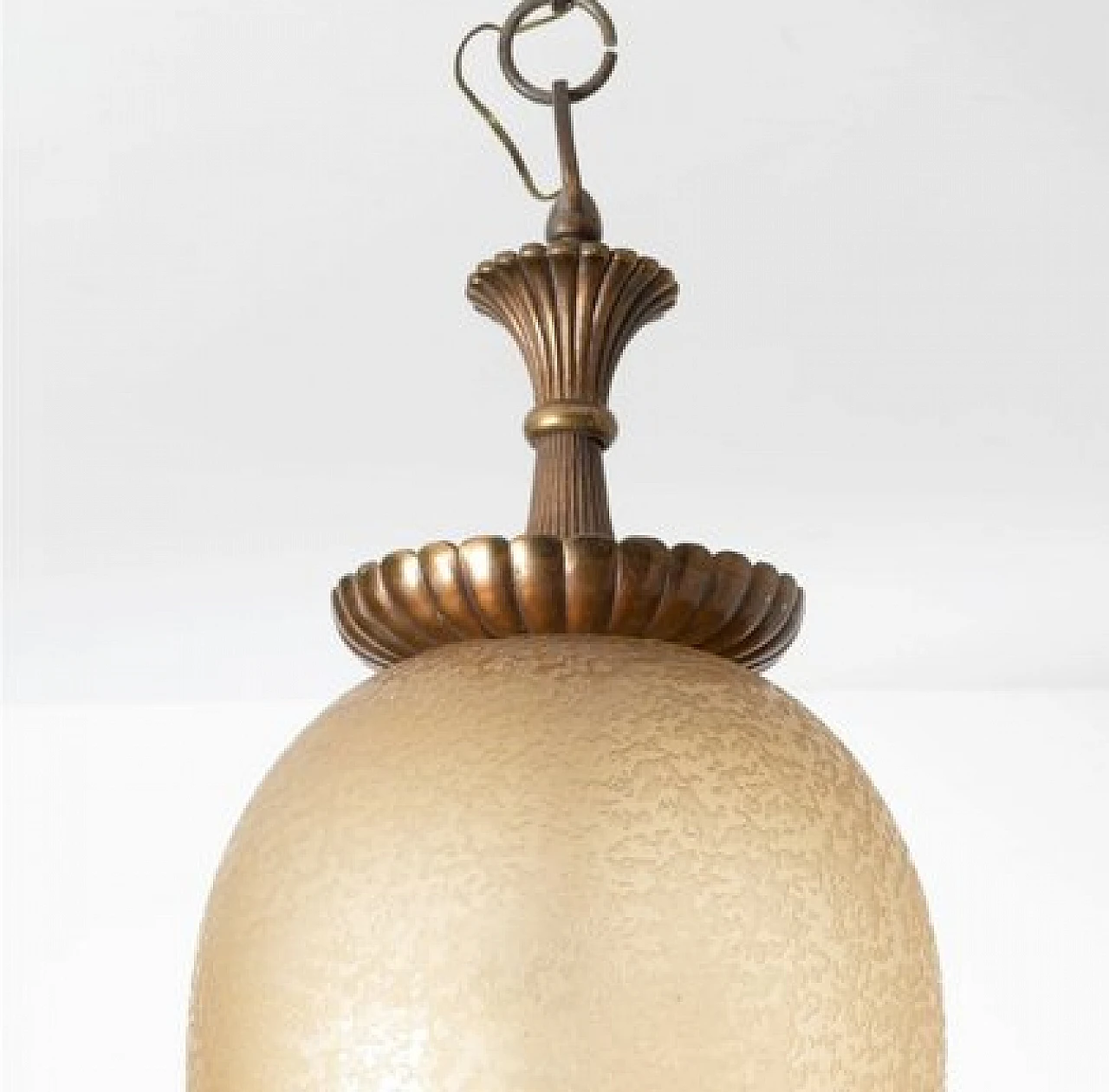 Bronze and glass chandelier by Archimede Seguso, 1940s 2