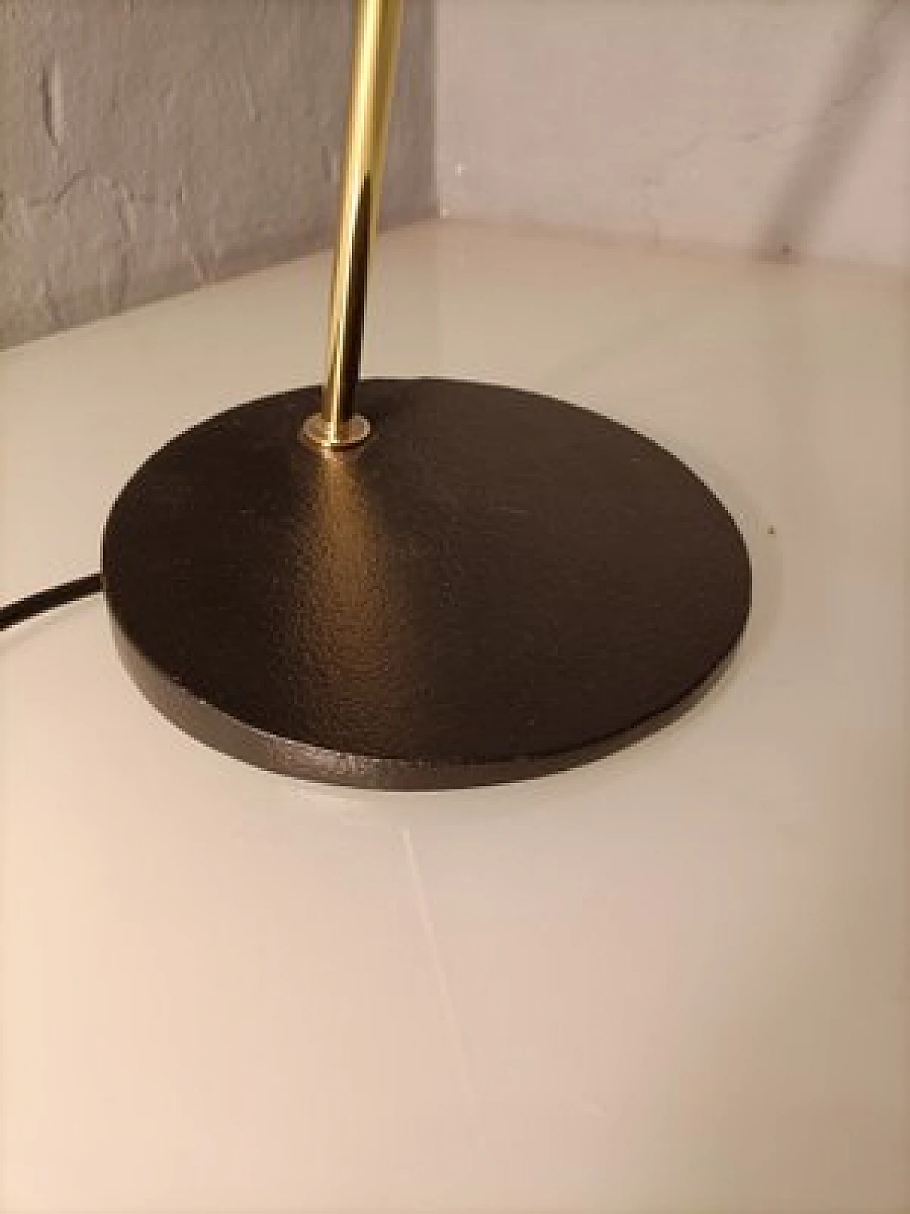 Table lamp in iron & brass by L. C. Dominioni for Azucena, 1990s 15