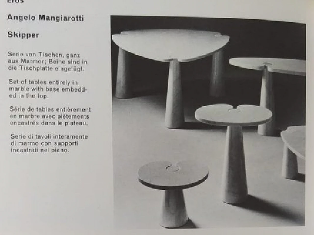 Pair of Eros marble tables by Angelo Mangiarotti for Skipper, 1980s 10