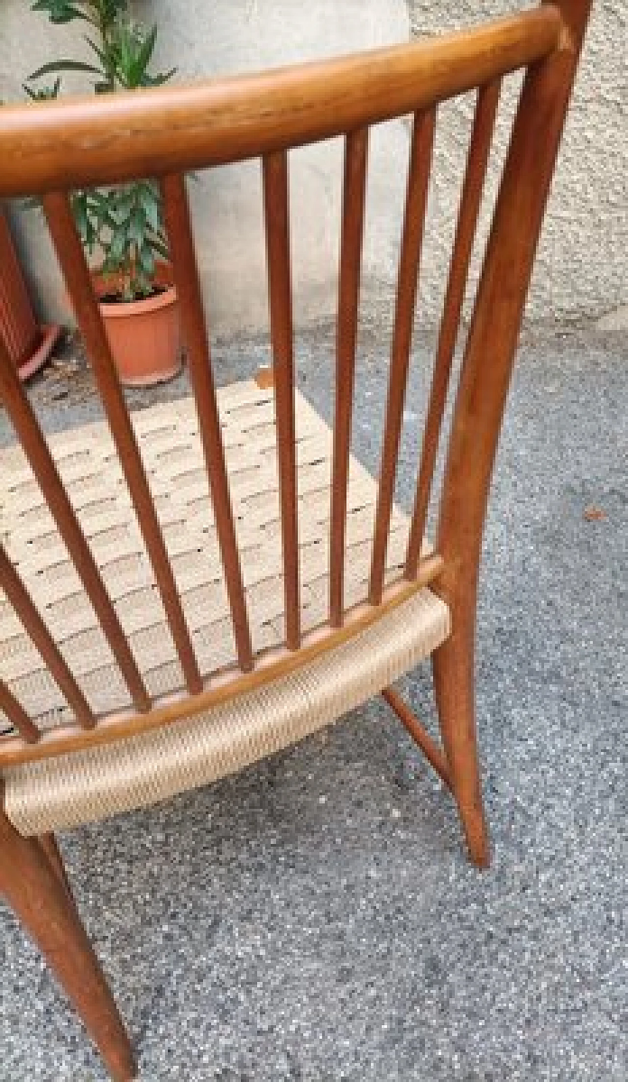 Pair of chairs in walnut and rope by Paolo Buffa for P. Lietti, 1938 5