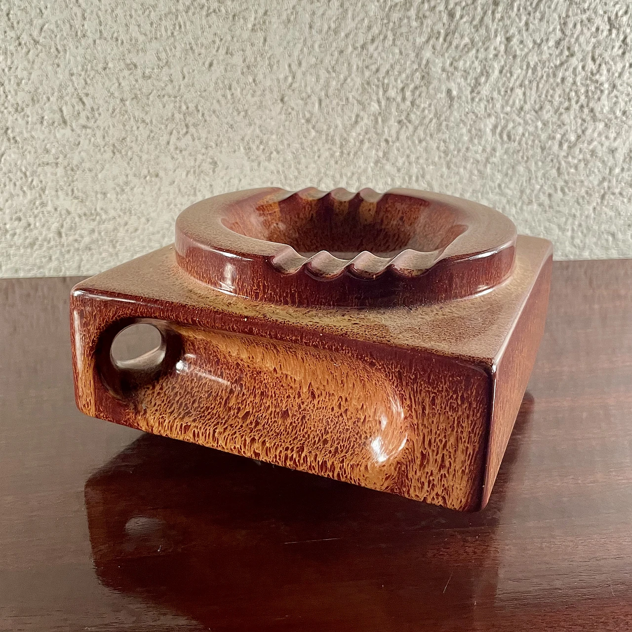 Ceramic ashtray by Roberto Rigon for Bertoncello, 1950s 4