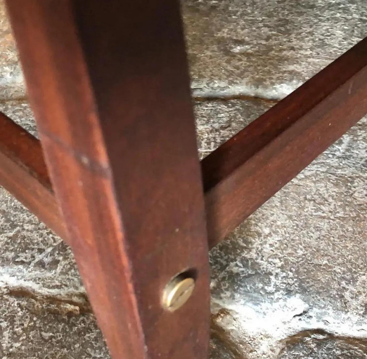 Teak and mahogany coffee table with magazine rack shelf, 1960s 6