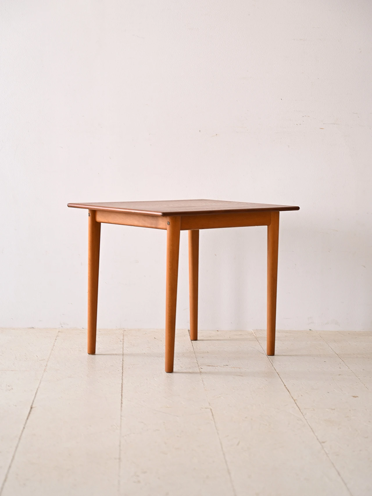 Coffee table with teak top and beech legs, 1960s 2