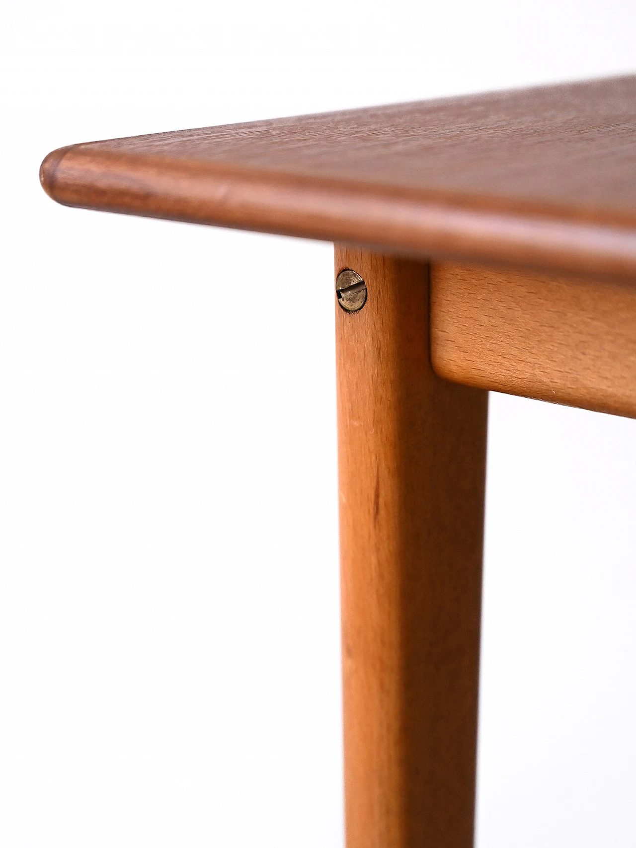 Coffee table with teak top and beech legs, 1960s 6