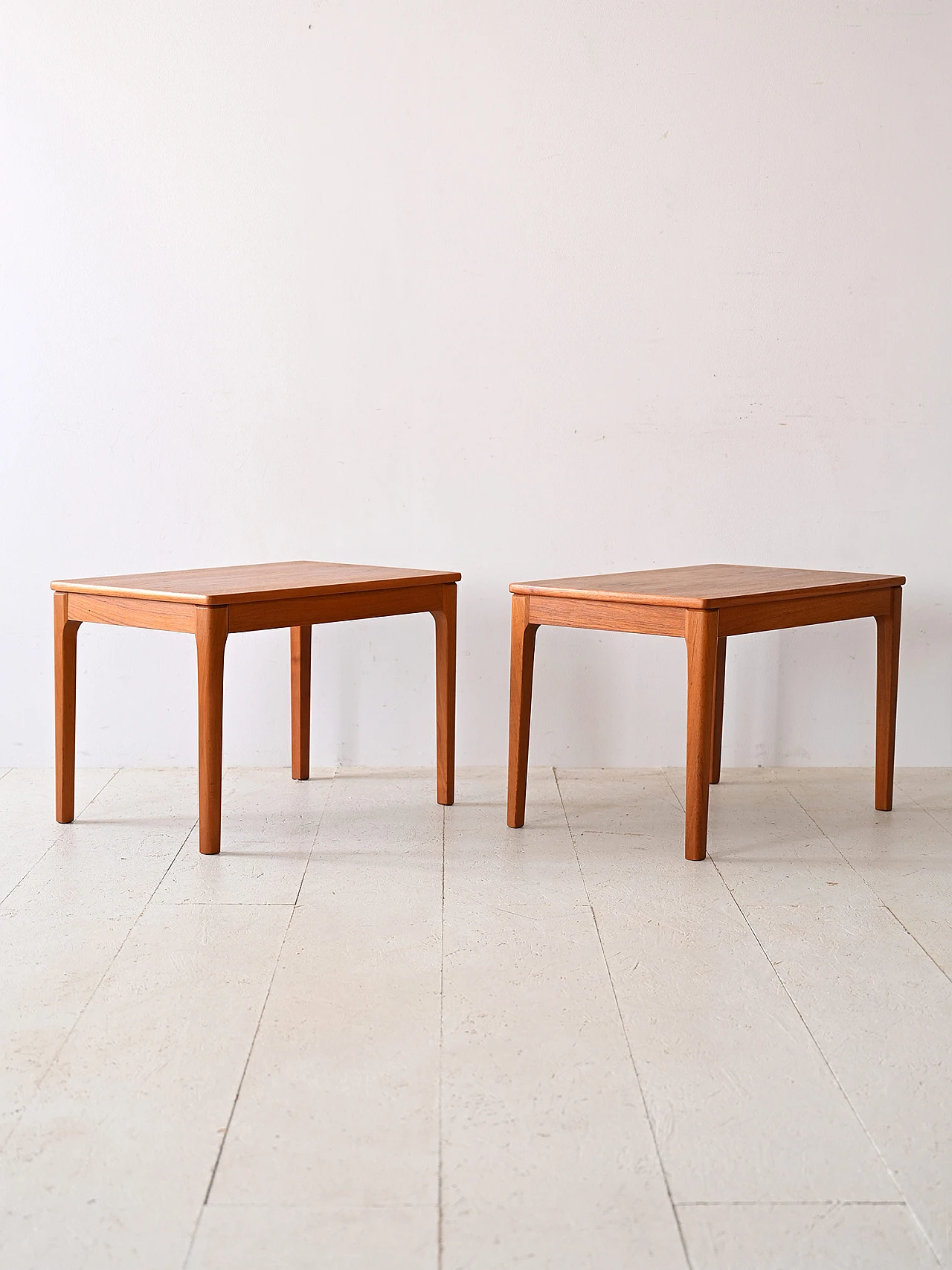 Pair of Scandinavian teak coffee tables, 1960s 3