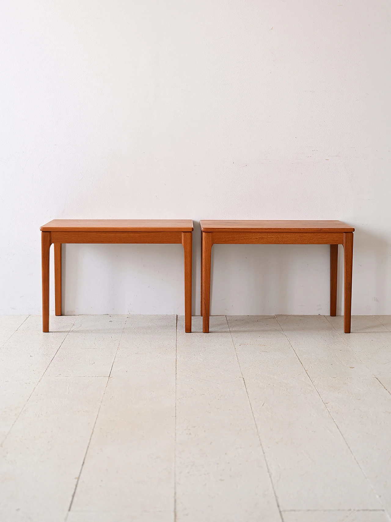 Pair of Scandinavian teak coffee tables, 1960s 4