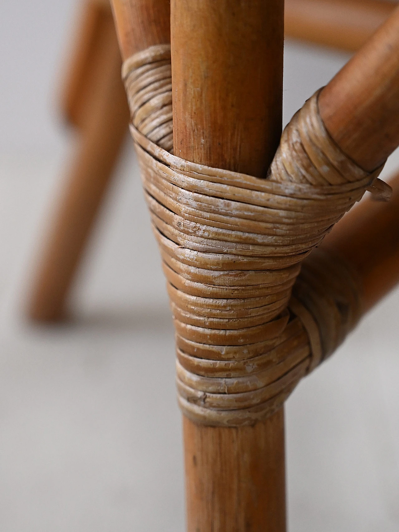 4 Bamboo chairs, 1960s 8