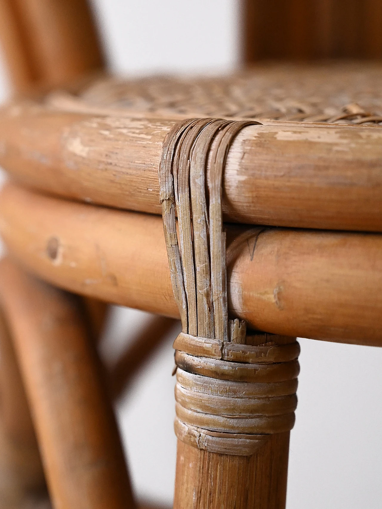 4 Bamboo chairs, 1960s 9