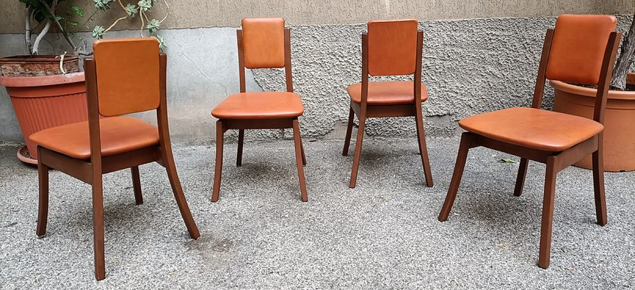 4 S11 chairs by A. Mangiarotti for La sorgente mobili cantù, 1960s 1