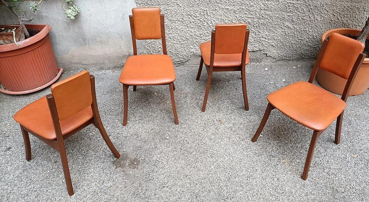 4 S11 chairs by A. Mangiarotti for La sorgente mobili cantù, 1960s 2