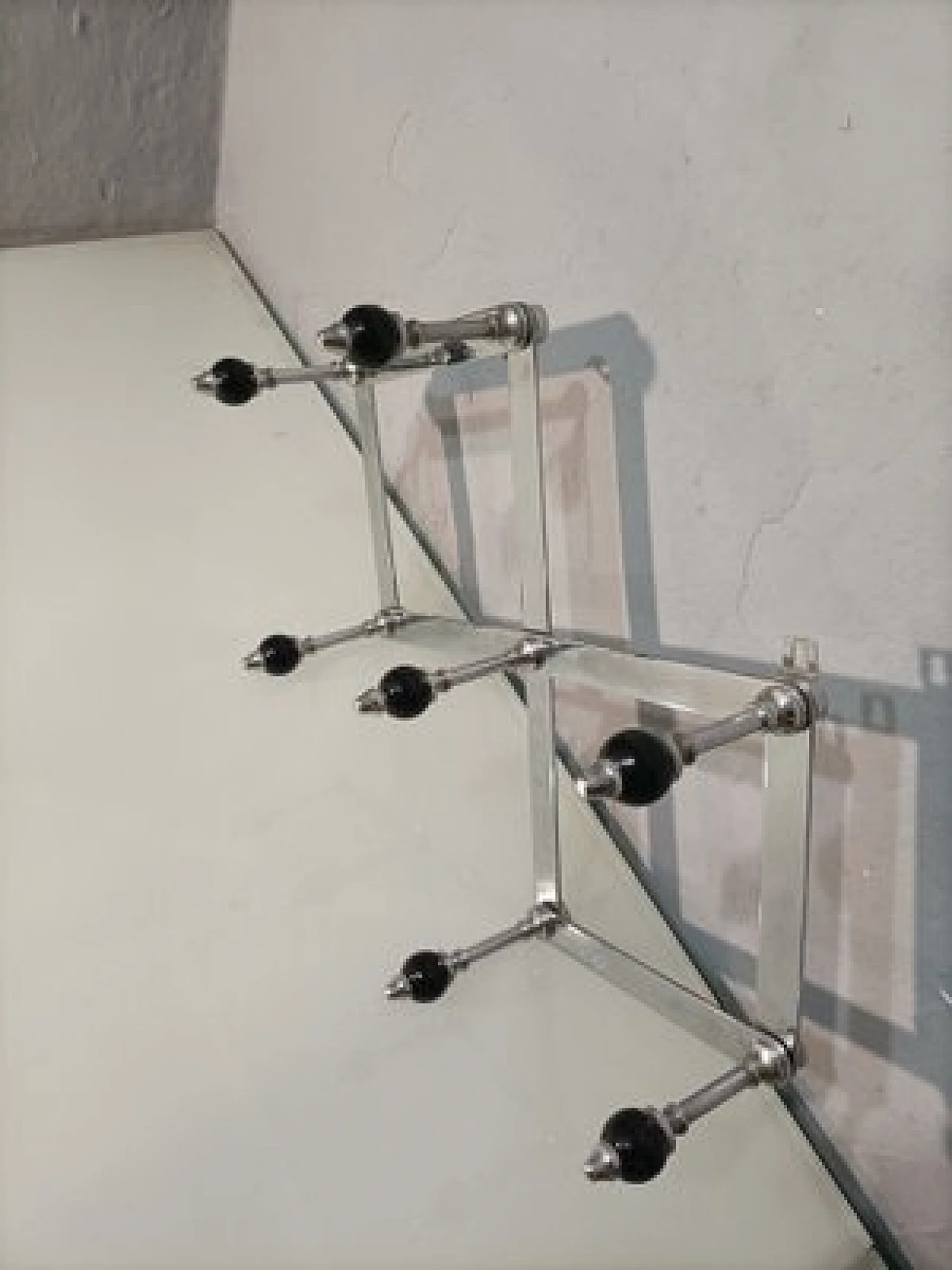 AT4 wall rack in brass by Luigi Caccia Dominioni for Azucena, 1960s 6