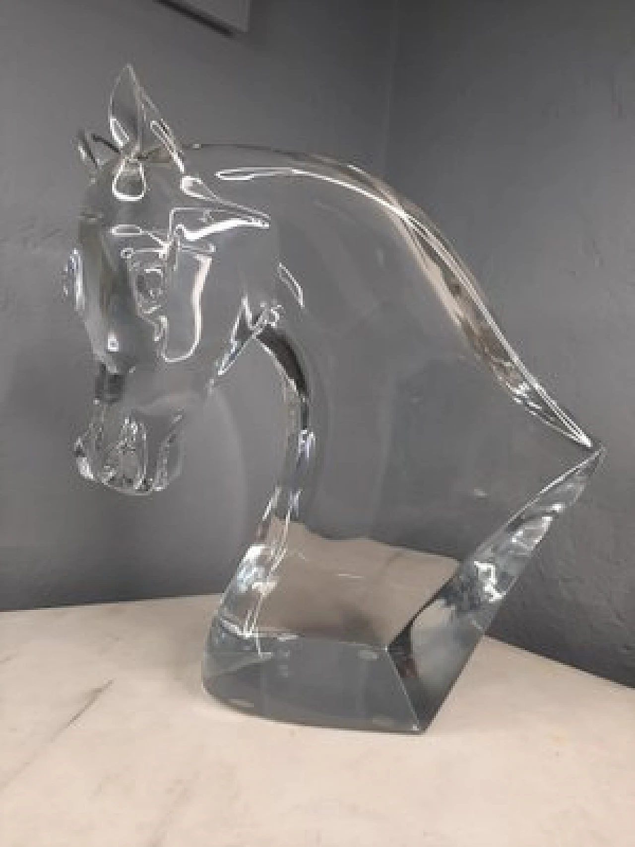 Crystal sculpture by Lalique for Queen Elizabeth II, 1960s 1