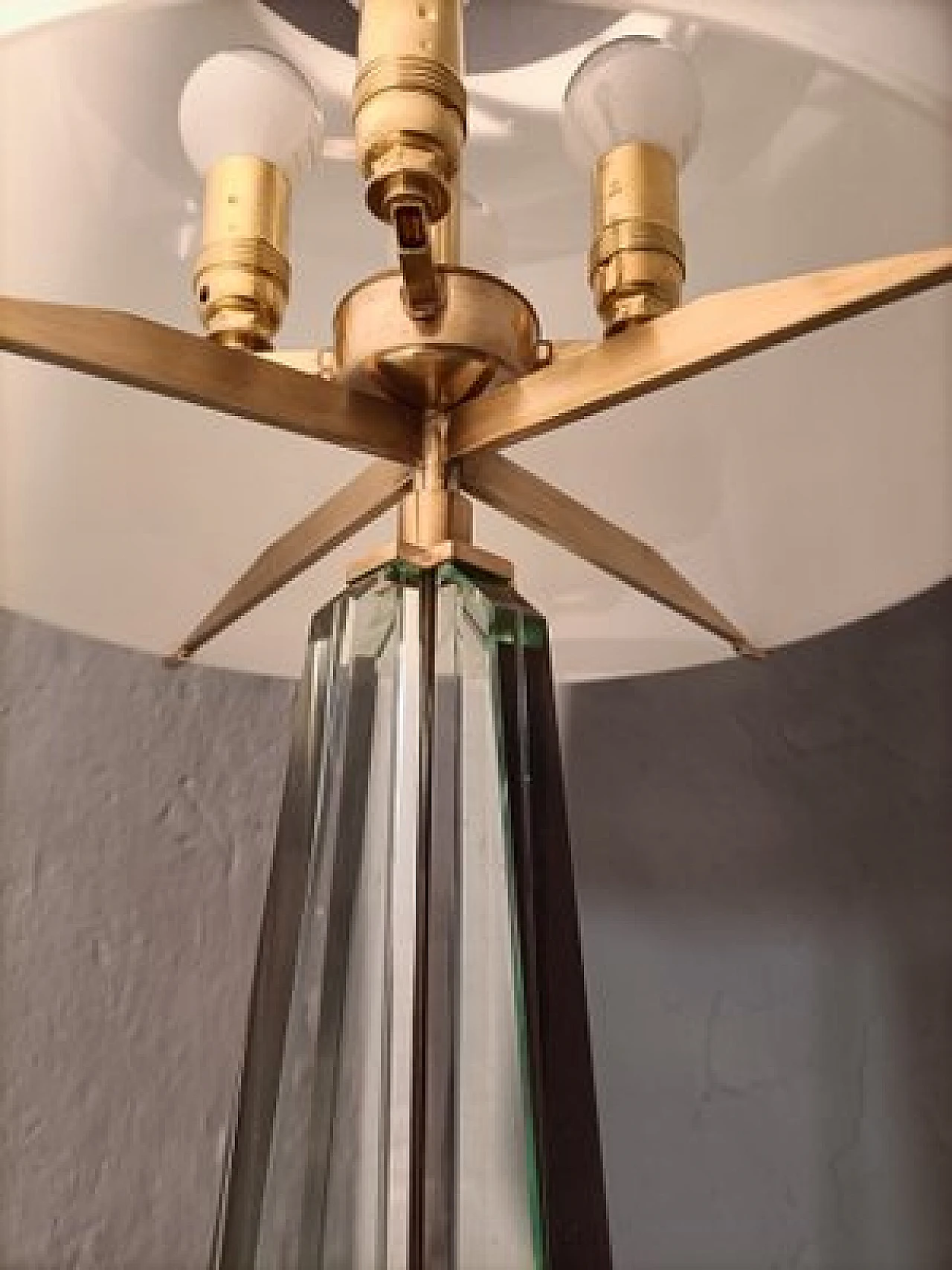 Table lamp in brass & glass by Max Ingrand for Fontana Arte, 1950s 8