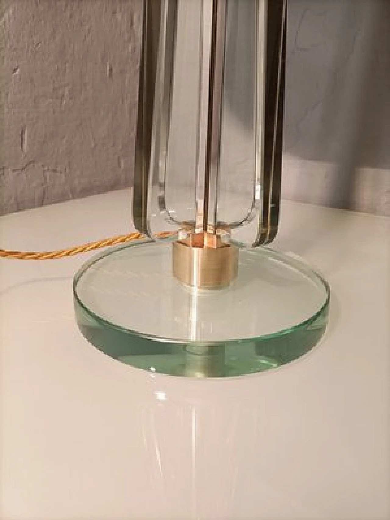 Table lamp in brass & glass by Max Ingrand for Fontana Arte, 1950s 10