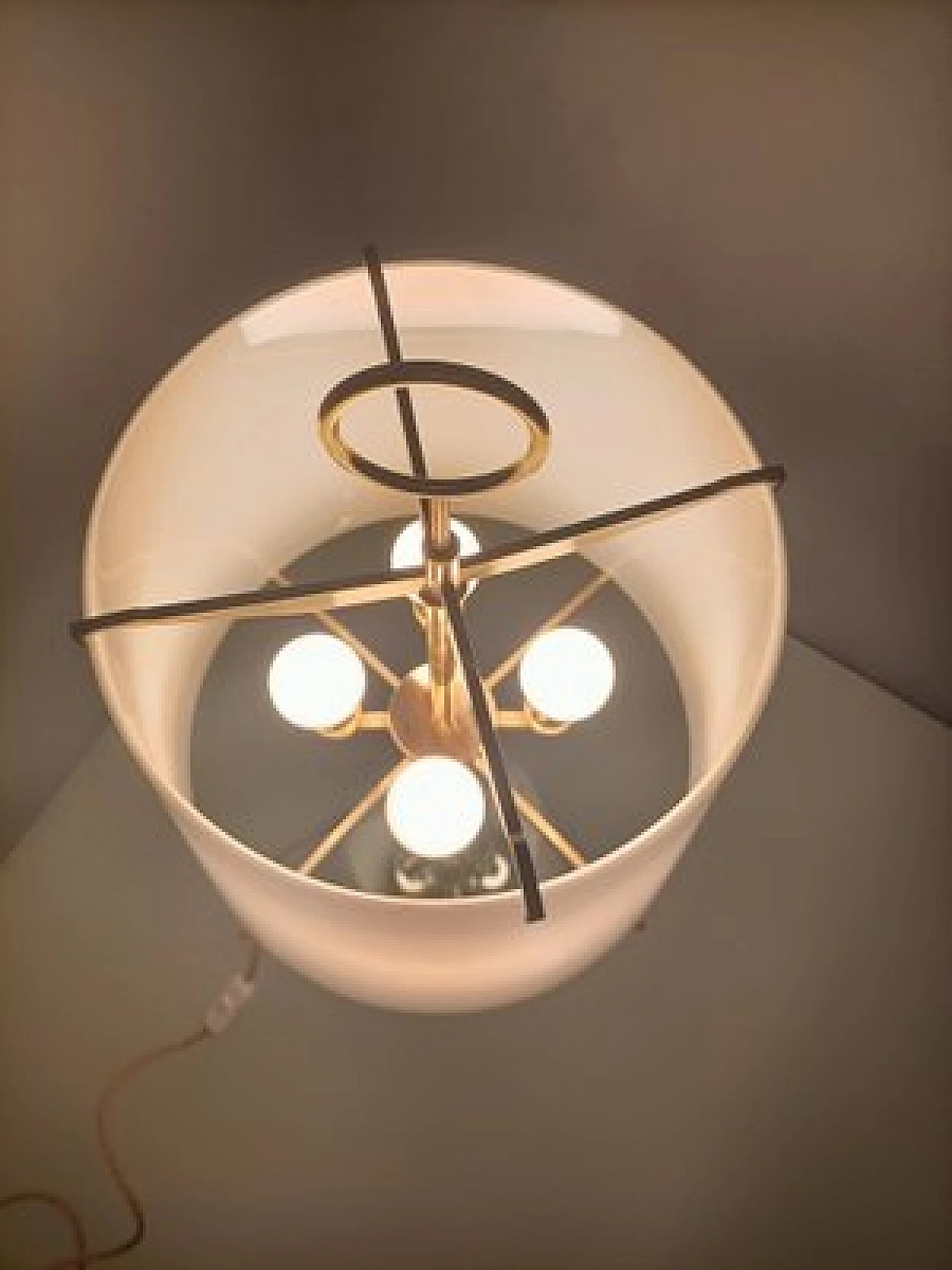 Lampada da tavolo in vetro di M. Ingrand per Fontana Arte, anni '50 11