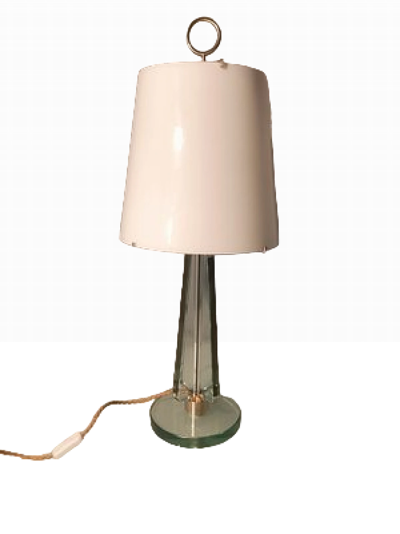 Table lamp in brass & glass by Max Ingrand for Fontana Arte, 1950s 18