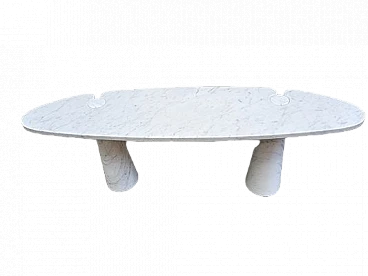 White marble Eros console by Angelo Mangiarotti for Skipper, 1990s