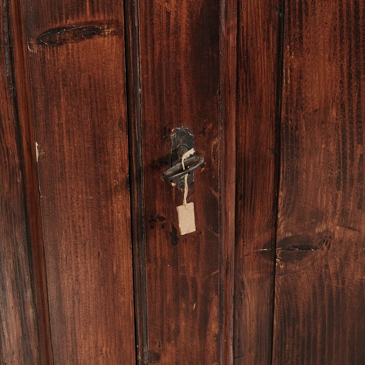 Four-door stained spruce wardrobe, second half of the 19th century 8