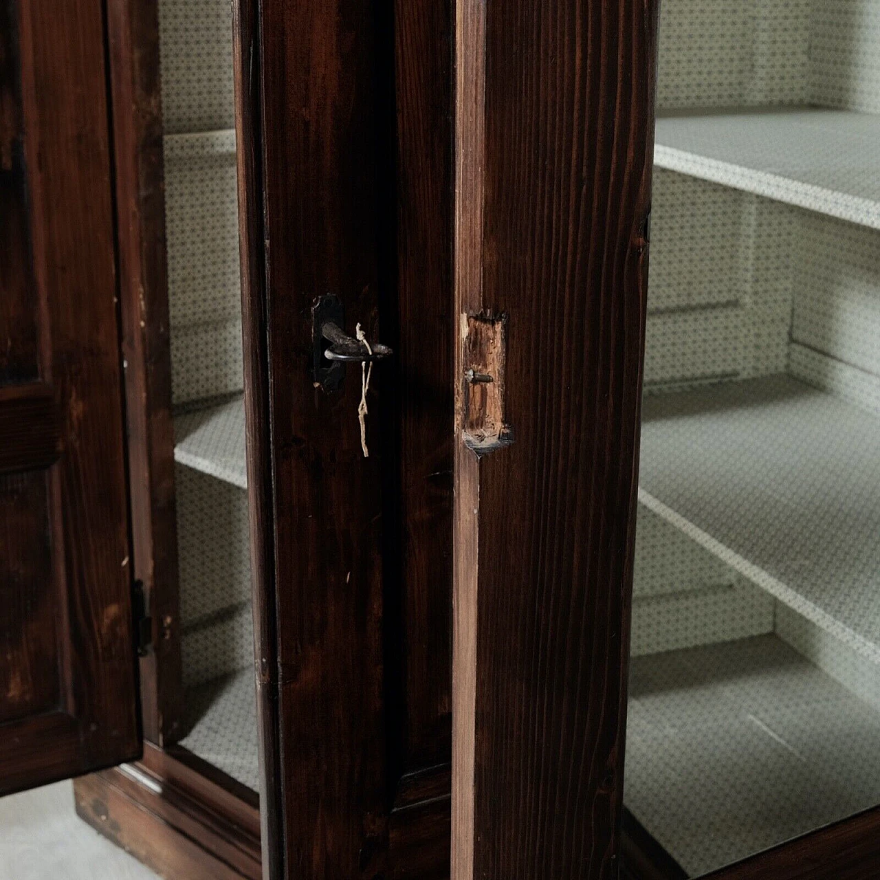 Four-door stained spruce wardrobe, second half of the 19th century 18