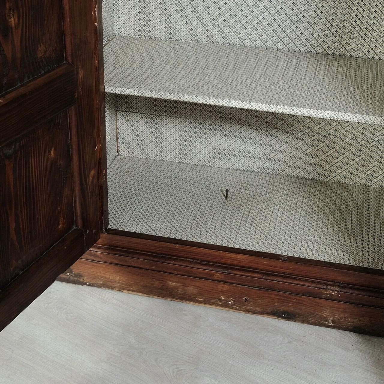 Four-door stained spruce wardrobe, second half of the 19th century 20