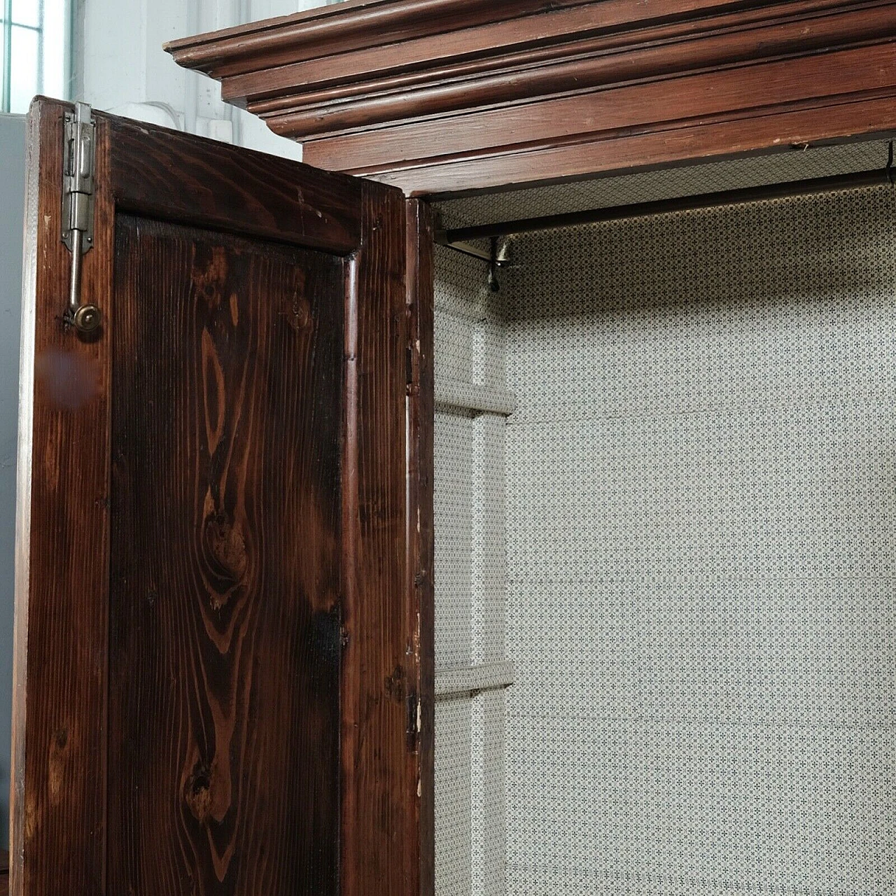 Four-door stained spruce wardrobe, second half of the 19th century 22