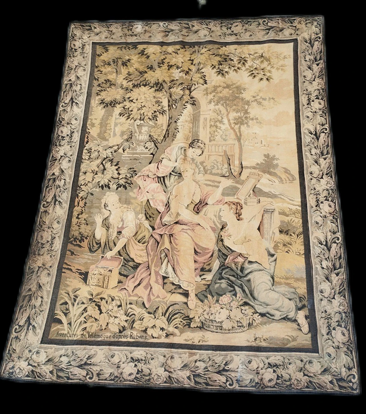 French tapestry with scene from Rubens, early 20th century 1