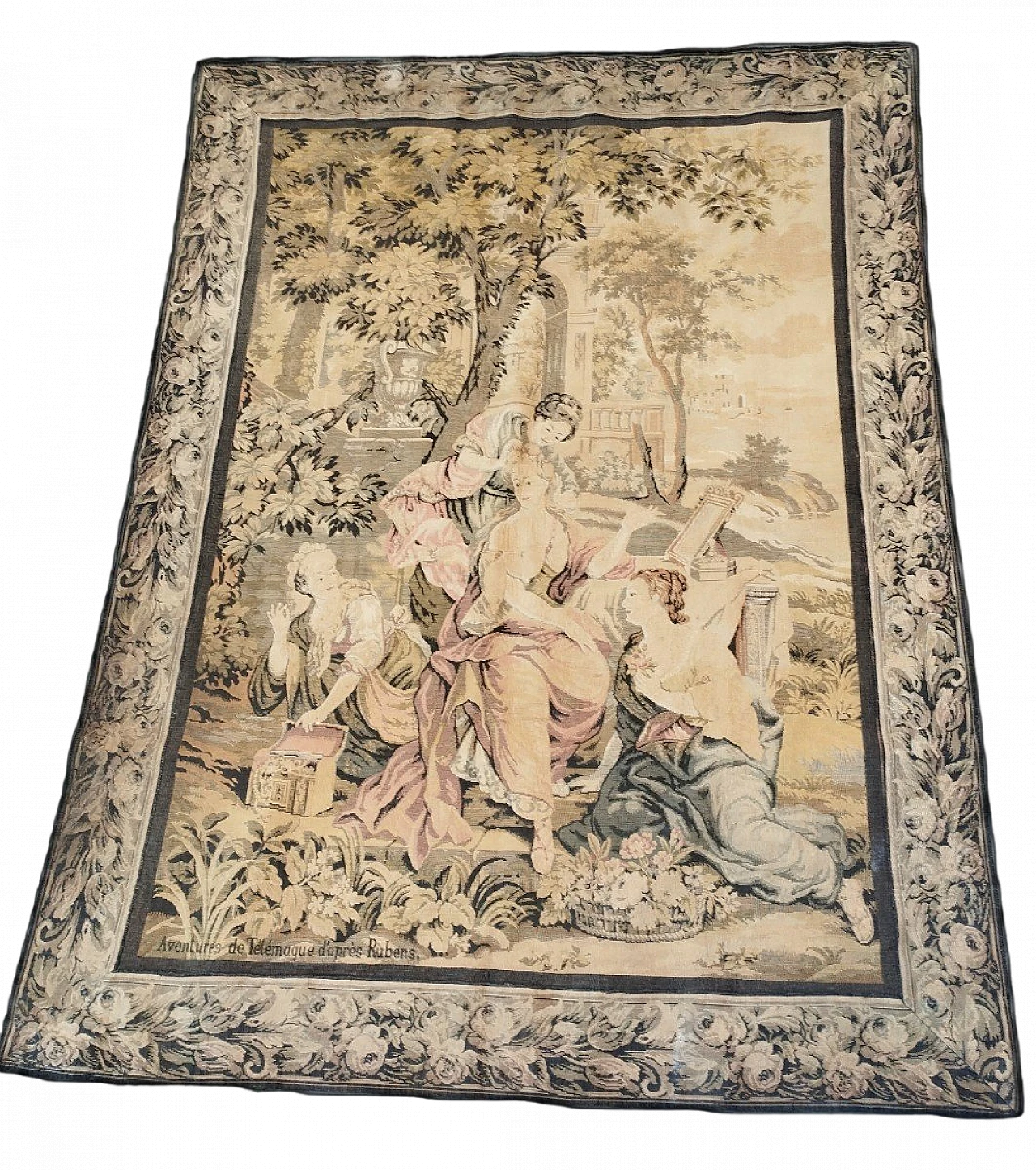 French tapestry with scene from Rubens, early 20th century 2