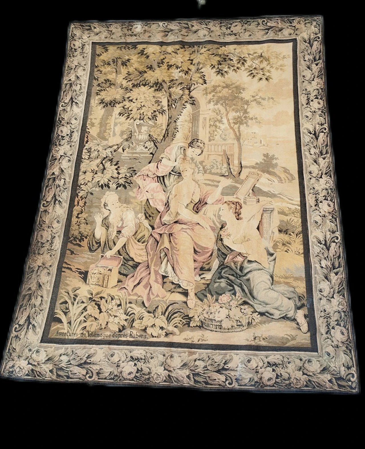 French tapestry with scene from Rubens, early 20th century 9