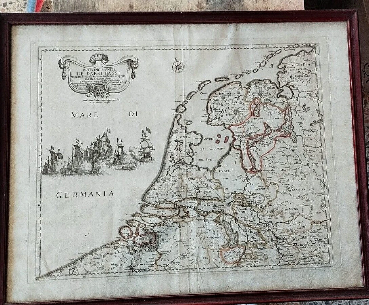 Netherlands Provinces map by G. G. De Rossi and G. Cantelli, 1672 4