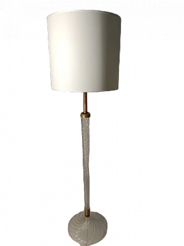 Floor Lamp 529 in glass by Carlo Scarpa for Venini, 1940s