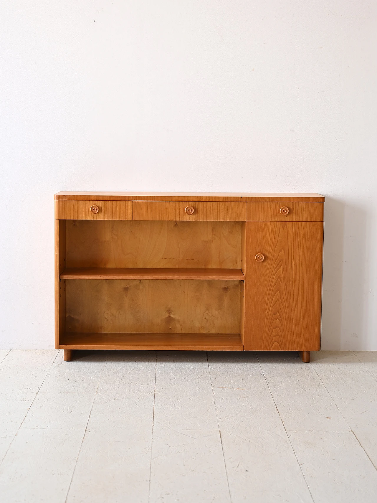 Credenza Art Deco in teak, anni '40 2