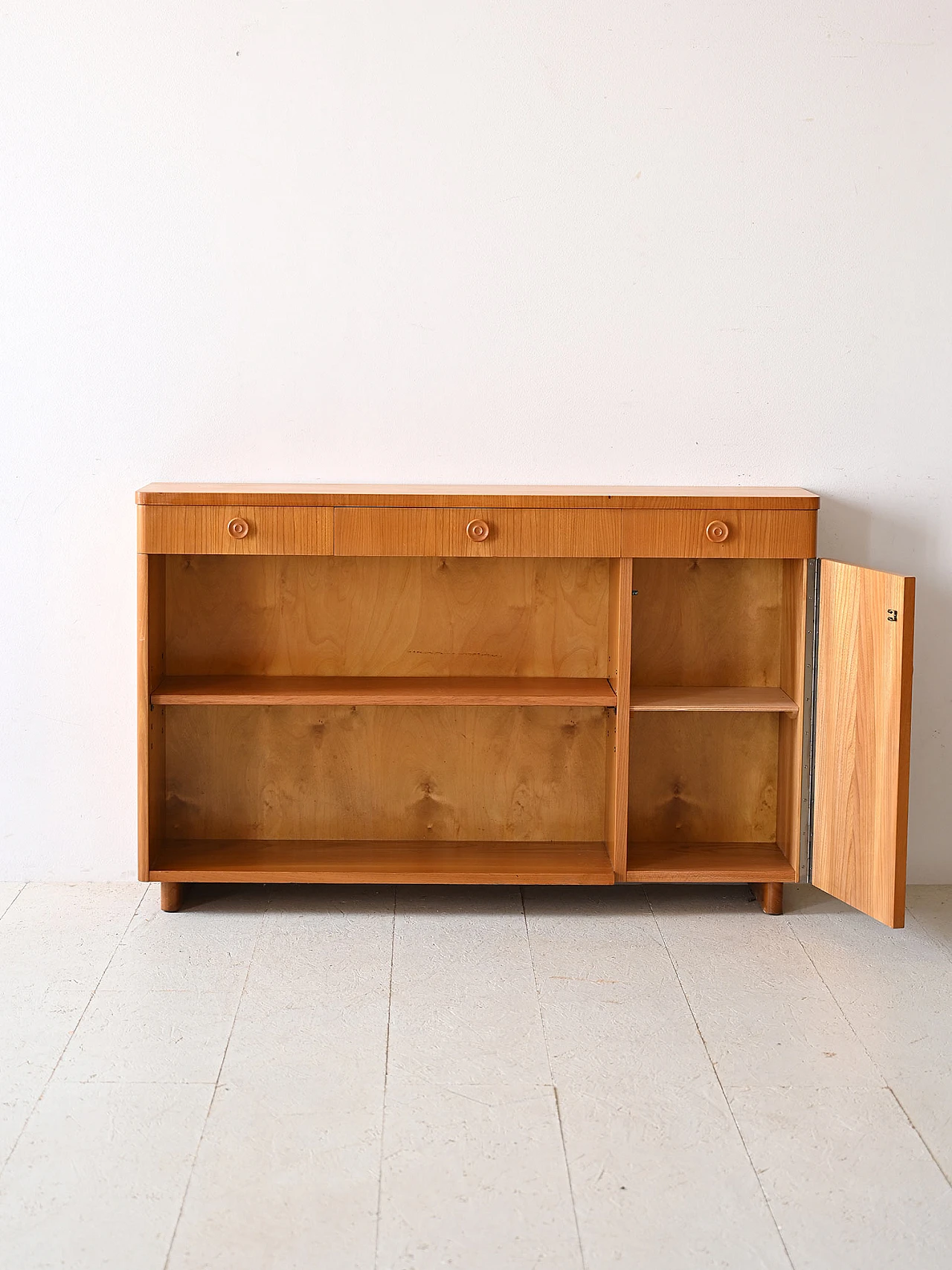 Credenza Art Deco in teak, anni '40 3