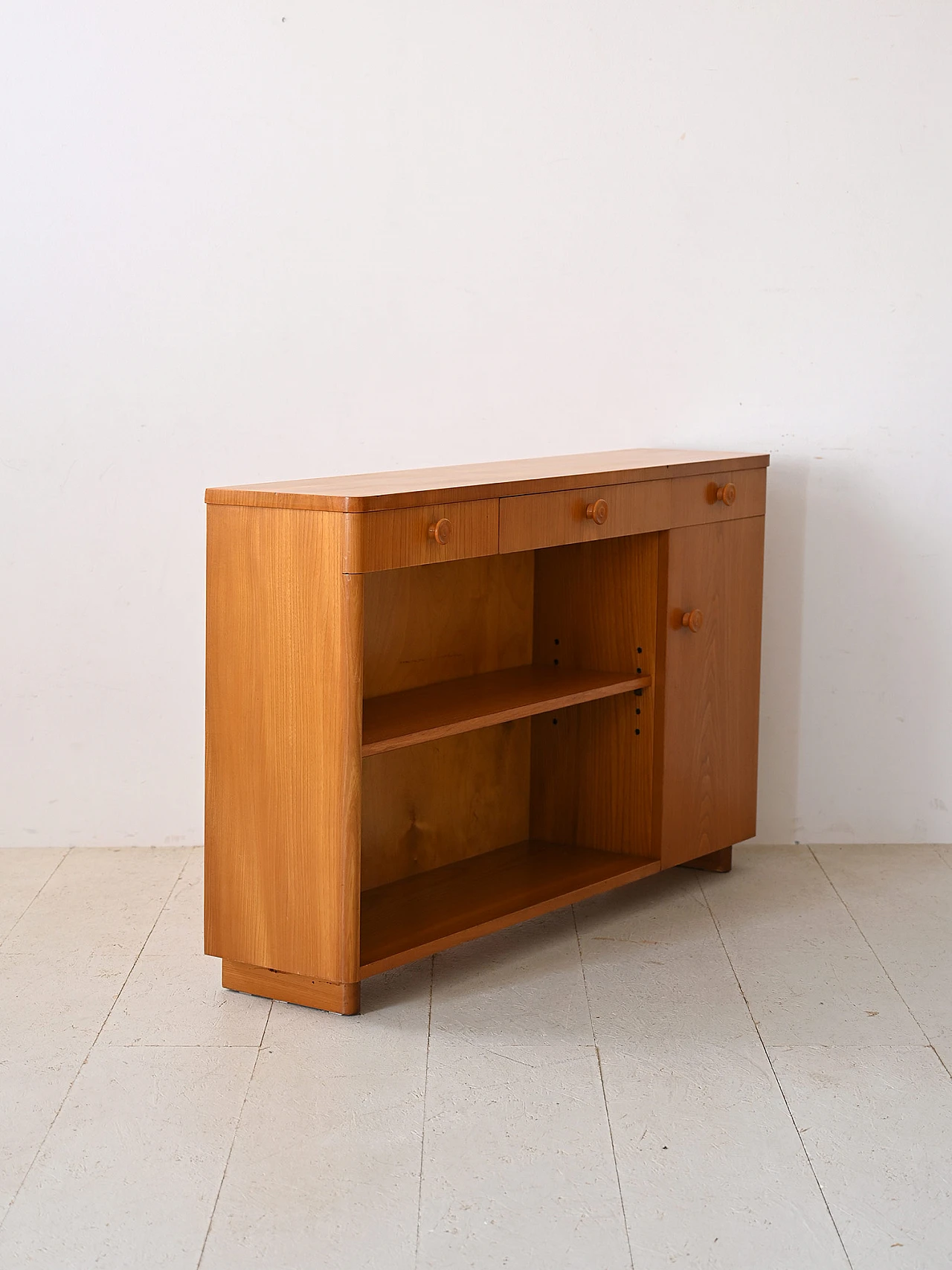 Credenza Art Deco in teak, anni '40 4