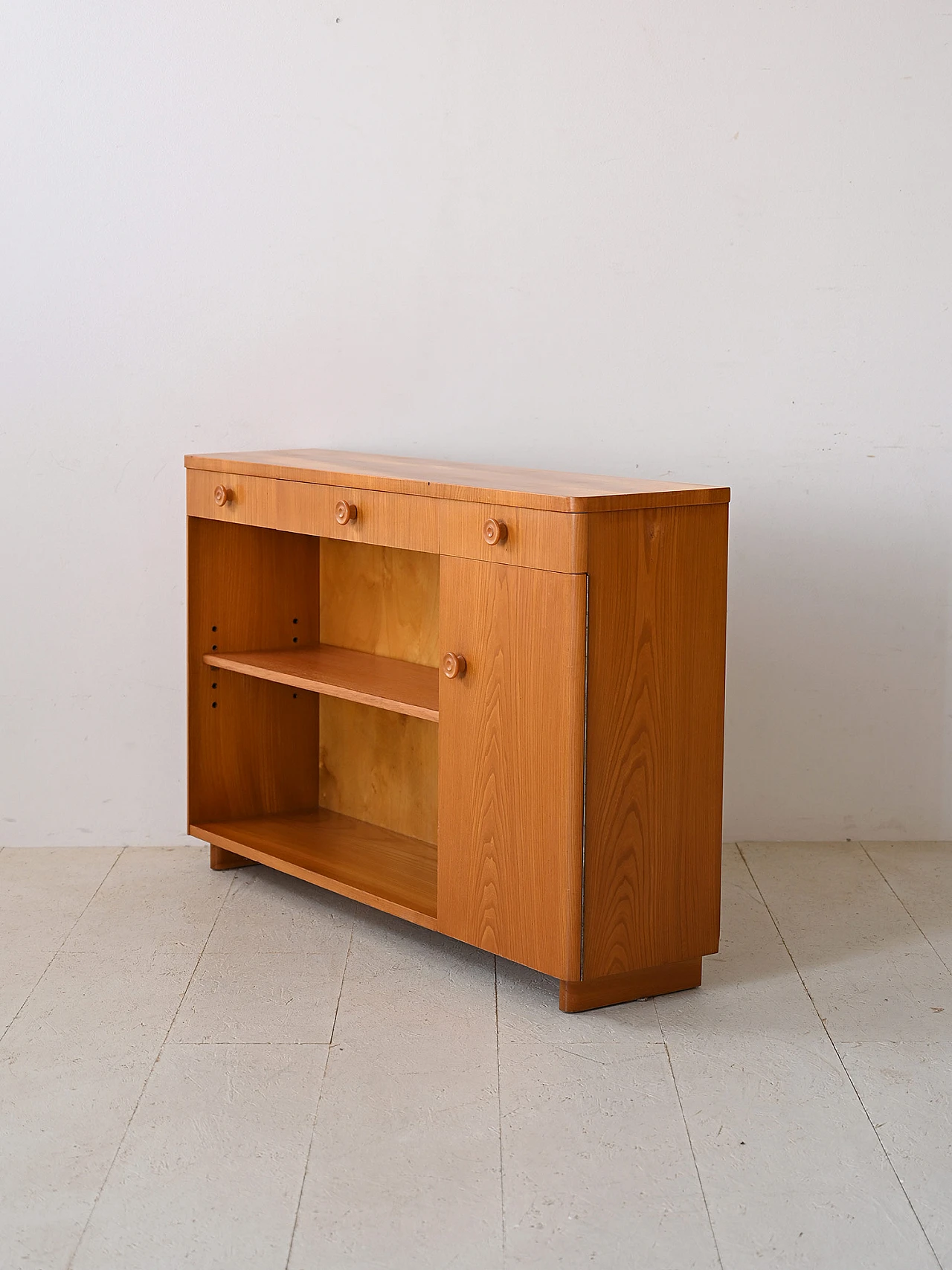 Credenza Art Deco in teak, anni '40 5