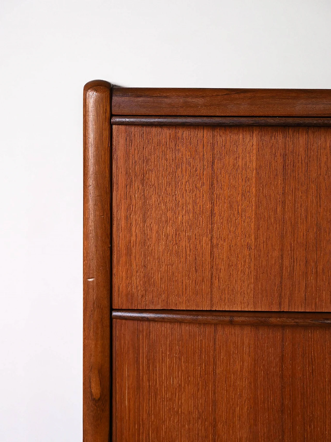 Danish teak chest of drawers with four drawers, 1960s 6