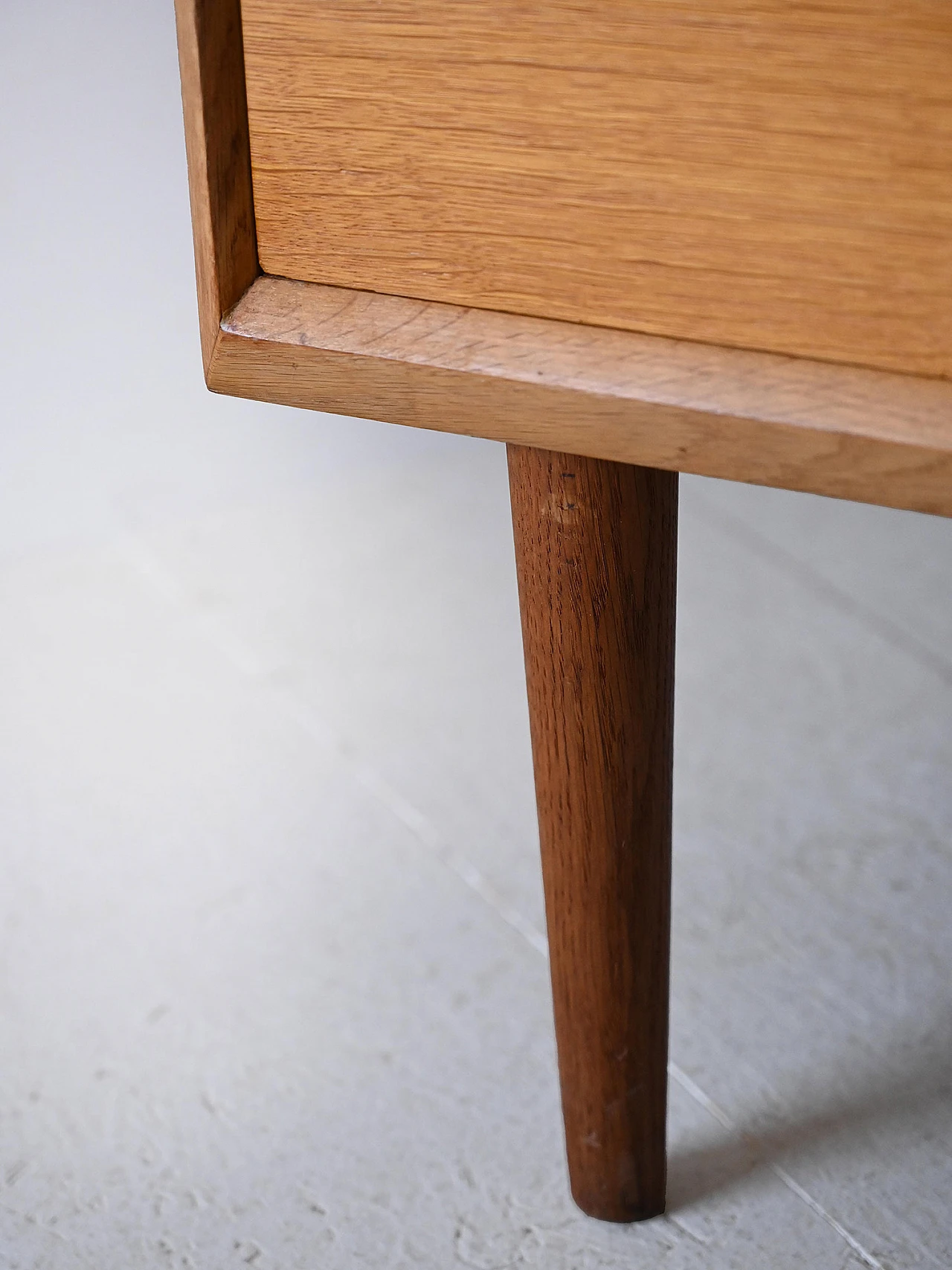 Scandinavian oak chest of drawers with desk, 1960s 15